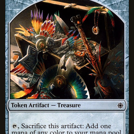 Saproling // Treasure (007) Double-Sided Token [Explorers of Ixalan Tokens]