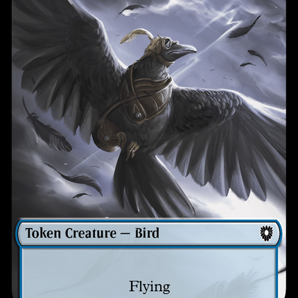 Storm Crow // Frog Lizard Double-Sided Token [Bloomburrow Commander Tokens]
