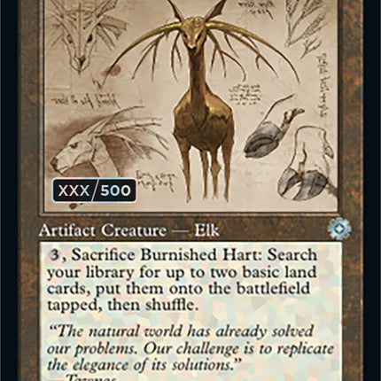 Burnished Hart (Retro Schematic) (Serialized) [The Brothers' War Retro Artifacts]