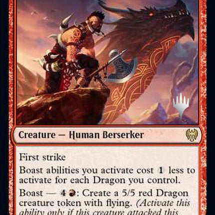 Dragonkin Berserker (Promo Pack) [Kaldheim Promos]