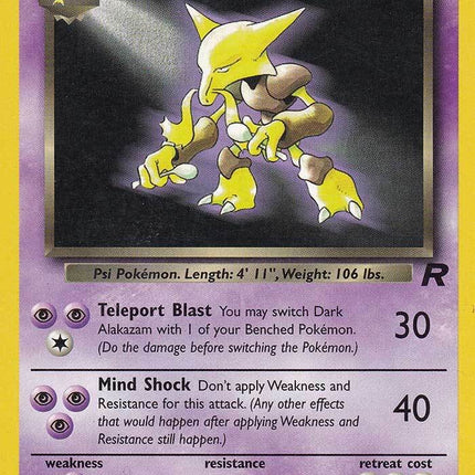 Dark Alakazam (18/82) [Team Rocket Unlimited]
