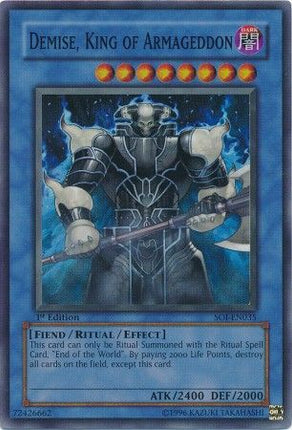 Demise, King of Armageddon [SOI-EN035] Super Rare