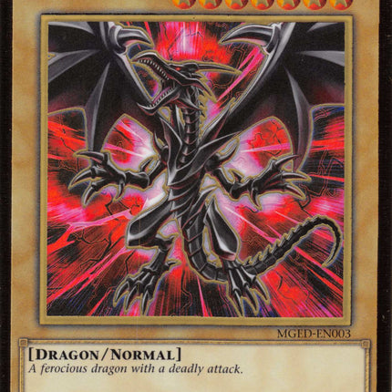 Red-Eyes Black Dragon (Alternate Art) [MGED-EN003] Gold Rare