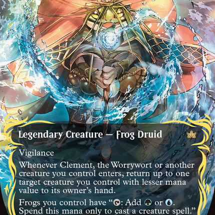 Clement, the Worrywort (Borderless) (Raised Foil) [Bloomburrow]