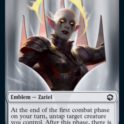 Wolf // Zariel, Archduke of Avernus Emblem Double-Sided Token [Dungeons & Dragons: Adventures in the Forgotten Realms Tokens]