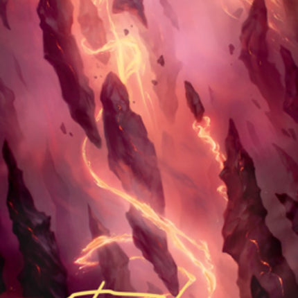 Mountain 1 Art Card (Gold-Stamped Signature) [Zendikar Rising Art Series]