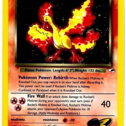Rocket's Moltres (12/132) [Gym Heroes Unlimited]