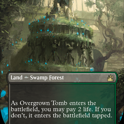 Overgrown Tomb (Borderless) [Ravnica Remastered]