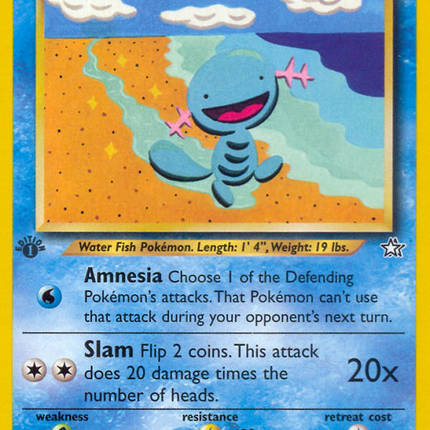 Wooper (82/111) [Neo Genesis 1st Edition]
