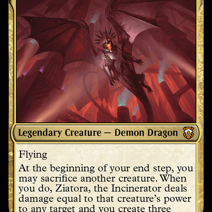 Ziatora, the Incinerator (Ripple Foil) [Modern Horizons 3 Commander]