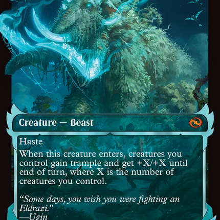 Craterhoof Behemoth (Showcase) [Tarkir: Dragonstorm]