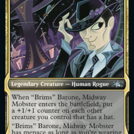 "Brims" Barone, Midway Mobster (Showcase) (Galaxy Foil) [Unfinity]
