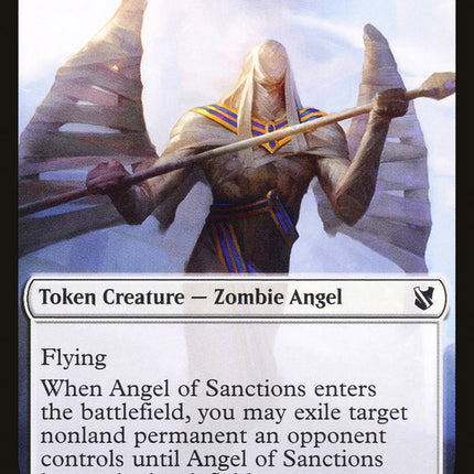 Angel of Sanctions Token [Commander 2019 Tokens]