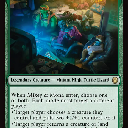 Mikey & Mona, Mutant Sitters [Teenage Mutant Ninja Turtles Commander]
