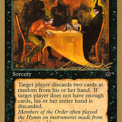 Hymn to Tourach (Table) (Leon Lindback) [Pro Tour Collector Set]