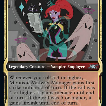Monoxa, Midway Manager (Showcase) (Galaxy Foil) [Unfinity]