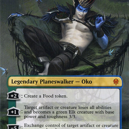 Oko, Thief of Crowns (Borderless) [Throne of Eldraine]