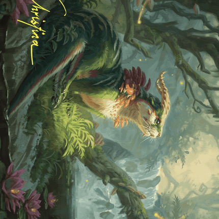 Elusive Otter Art Card (Gold-Stamped Signature) [Wilds of Eldraine Art Series]