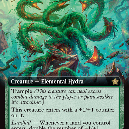 Mossborn Hydra (Extended Art) [Foundations]