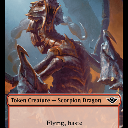 Mercenary // Scorpion Dragon Double-Sided Token [Outlaws of Thunder Junction Tokens]