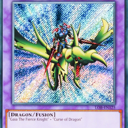 Gaia the Dragon Champion (25th Anniversary) [LOB-EN125] Secret Rare