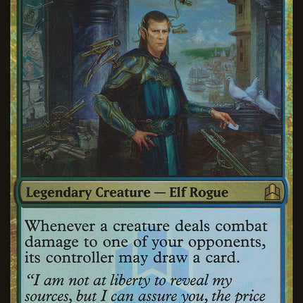 Edric, Spymaster of Trest (Launch) (Oversized) [Commander 2011 Oversized]