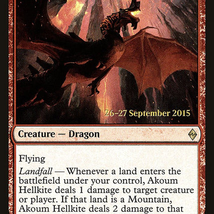 Akoum Hellkite [Battle for Zendikar Prerelease Promos]