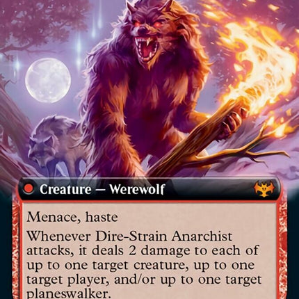 Volatile Arsonist // Dire-Strain Anarchist (Extended Art) [Innistrad: Crimson Vow]