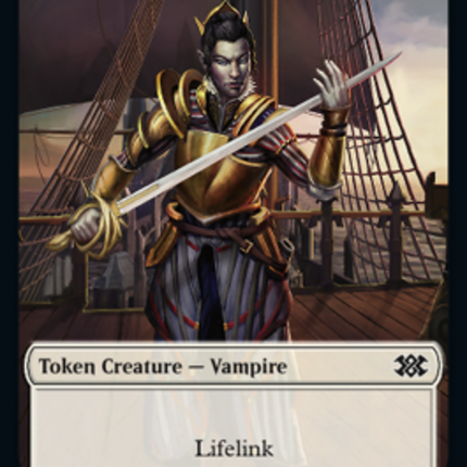 Cat Dragon // Vampire Double-Sided Token [Double Masters 2022 Tokens]