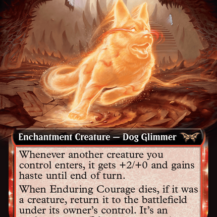 Enduring Courage (Extended Art) [Duskmourn: House of Horror]