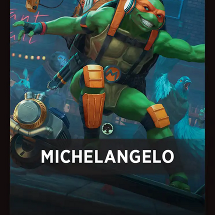 Michelangelo Theme Card [Teenage Mutant Ninja Turtles Commander Tokens]