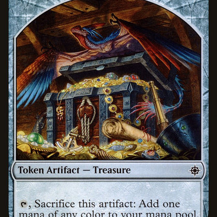 Saproling // Treasure (010) Double-Sided Token [Explorers of Ixalan Tokens]