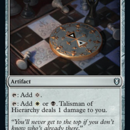 Talisman of Hierarchy [Commander Legends: Battle for Baldur's Gate]