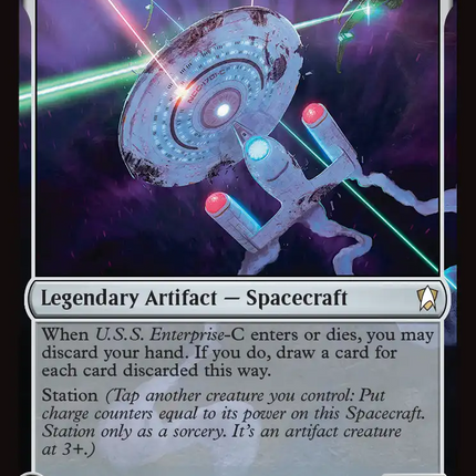 U.S.S. Enterprise-C, Time-Tossed (Surge Foil) [Star Trek Commander]