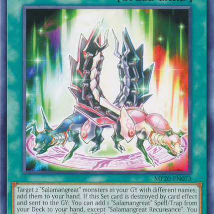 Salamangreat Recureance [MP20-EN073] Common