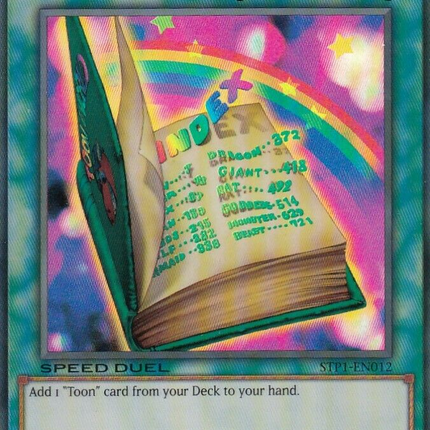 Toon Table of Contents [STP1-EN012] Super Rare