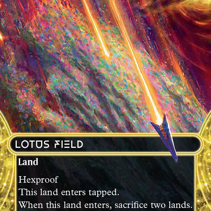 Lotus Field (0113) (Borderless) (Galaxy Foil) [Edge of Eternities: Stellar Sights]