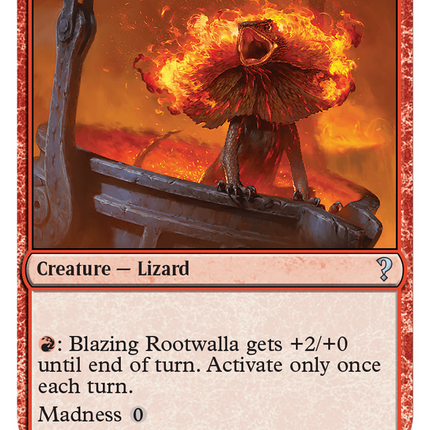 Blazing Rootwalla (White Border) [Mystery Booster 2]