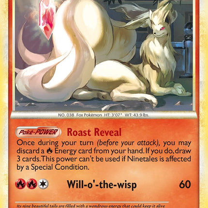 Ninetales (17/95) (Theme Deck Exclusive) [HeartGold & SoulSilver: Call of Legends]