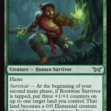 Rootwise Survivor [Duskmourn: House of Horror]