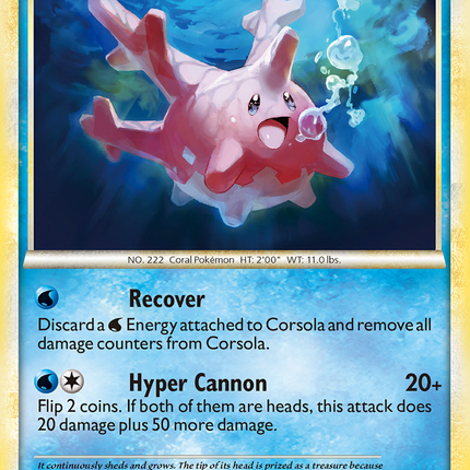 Corsola (37/123) [HeartGold & SoulSilver: Base Set]