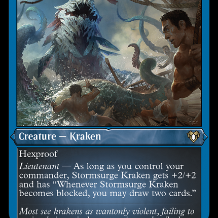 Stormsurge Kraken (Foil Etched) [Commander Masters]