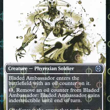 Bladed Ambassador (Showcase Ichor Step-and-Compleat Foil) [Phyrexia: All Will Be One]