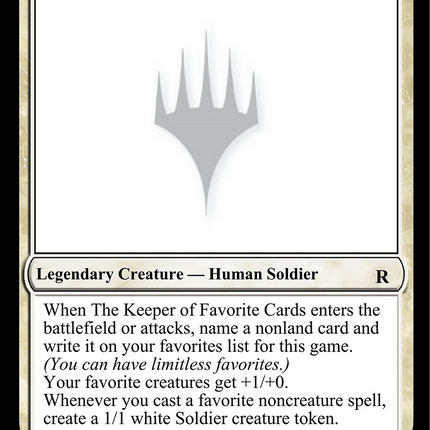 The Keeper of Favorite Cards [Unknown Event]