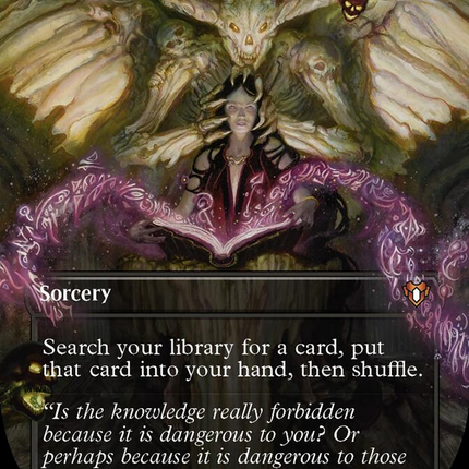 Demonic Tutor (Borderless Alternate Art) [Commander Masters]