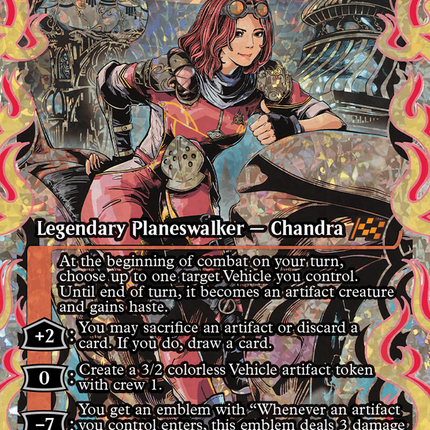 Chandra, Spark Hunter (Showcase) (Fracture Foil) [Aetherdrift]