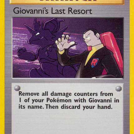Giovanni's Last Resort (105/132) [Gym Challenge 1st Edition]