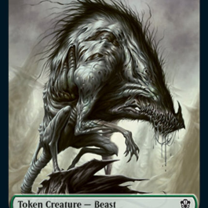 Beast (010) // Fish Double-Sided Token [Commander 2021 Tokens]