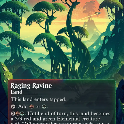 Raging Ravine (0170) (Borderless) (Galaxy Foil) [Edge of Eternities: Stellar Sights]