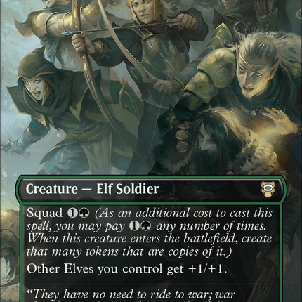 Galadhrim Brigade (Borderless) (Surge Foil) [The Lord of the Rings: Tales of Middle-Earth Commander]